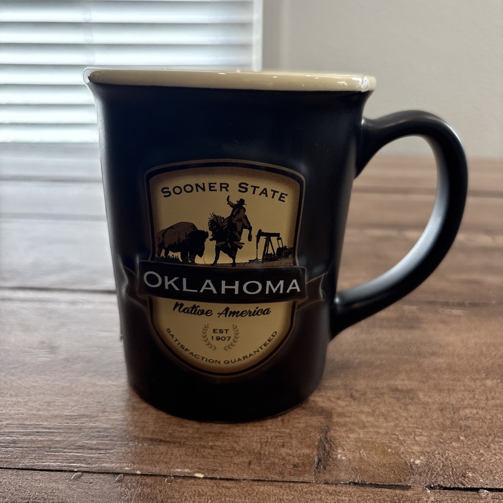 Americaware Oklahoma‎ Native State Travelers Choice 3D Coffee Tea Cup Mug 3BAR02